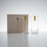 Pair Tumbler Glass Gift Set with Wooden Box / ペアタンブラー