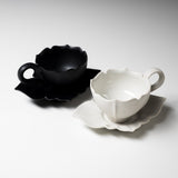 USUKIYAKI Ryoka Handmade Espresso Teacup & Saucer - 2 Colours / 臼杵焼き