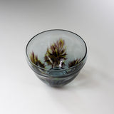 Sugahara Handmade Glassworks - Wakan - Glass Matcha Bowl - Forest / 菅原工芸硝子 Sghr