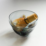 Sugahara Handmade Glassworks - Wakan - Glass Matcha Bowl - Forest / 菅原工芸硝子 Sghr