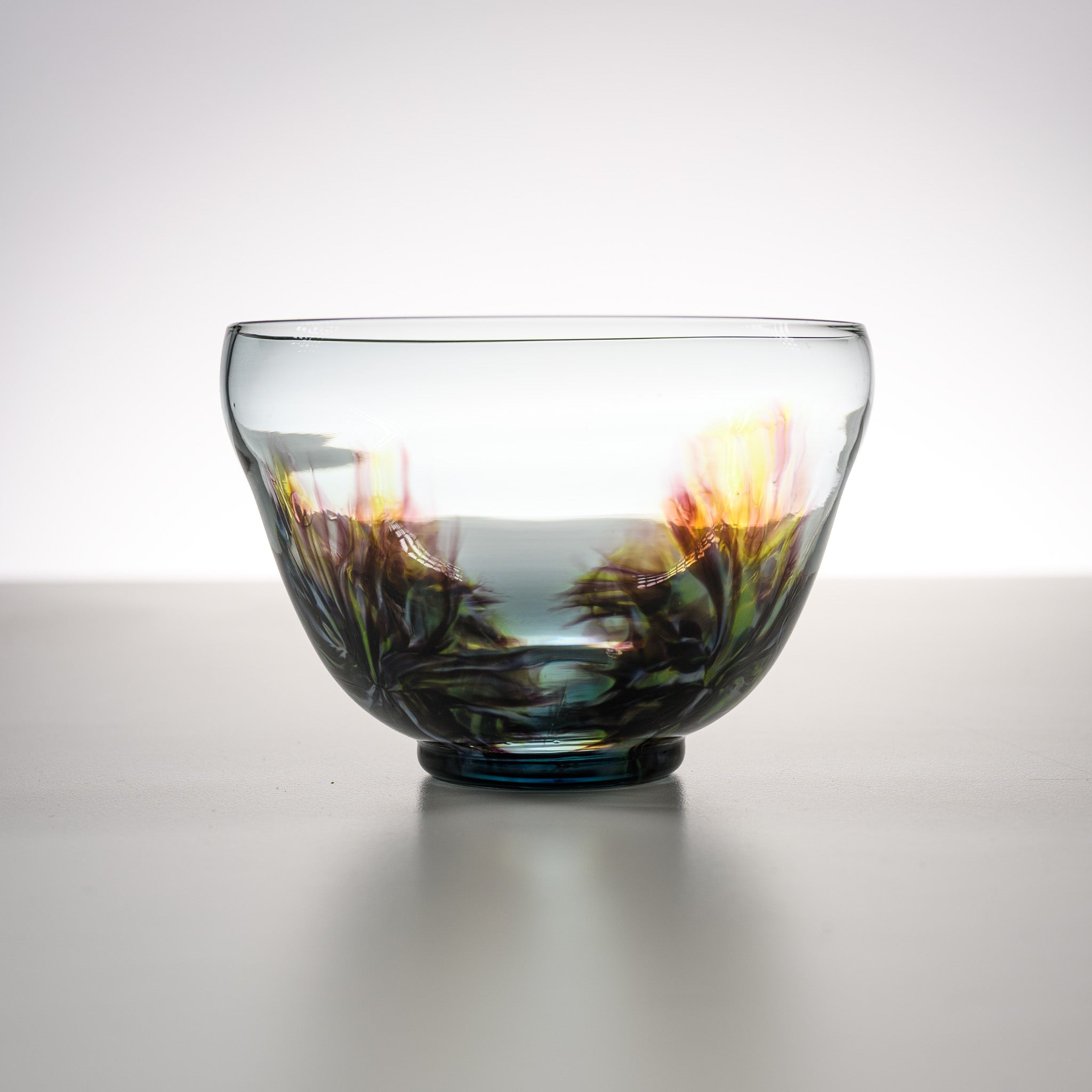 Sugahara Handmade Glassworks - Wakan - Glass Matcha Bowl - Forest / 菅原 ...