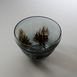 Sugahara Handmade Glassworks - Wakan - Glass Matcha Bowl - Forest / 菅原工芸硝子 Sghr