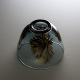 Sugahara Handmade Glassworks - Wakan - Glass Matcha Bowl - Forest / 菅原工芸硝子 Sghr
