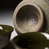 Mino ware Pottery Sake Set - Oribe / やまい伊藤 酒器セット