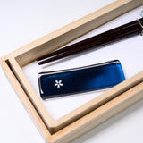 Wakasa Lacquerware Japanese Chopstick Gift Set - Navy / ギフト箸セット