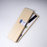 Wakasa Lacquerware Japanese Chopstick Gift Set - Navy / ギフト箸セット