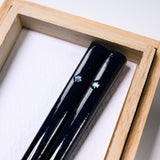 Wakasa Lacquerware Japanese Chopstick Gift Set - Navy / ギフト箸セット