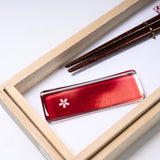 Wakasa Lacquerware Japanese Chopstick Gift Set - Beni aka / ギフト箸セット