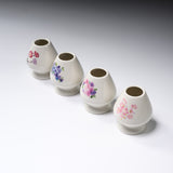 Mino ware Whisk Stand - Chasen Stand - Flower Pattern