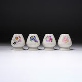 Mino ware Whisk Stand - Chasen Stand - Flower Pattern