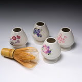 Mino ware Whisk Stand - Chasen Stand - Flower Pattern