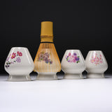 Mino ware Whisk Stand - Chasen Stand - Flower Pattern