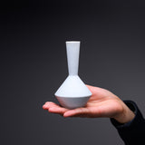 Mino ware YAMATSU Vase - White / 晋山窯 ヤマツ 一輪挿し