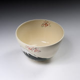 Kyo Kiyomizu Ware Matcha Bowl - Blue Mt Fuji / 京・清水焼 抹茶碗