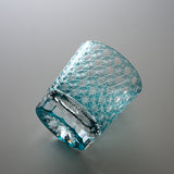Yamada Glass - Crystal Glass Rock Glass -  縁繋ぎ - Emerald Green
