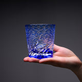 Yamada Glass - Crystal Glass Rock Glass - 漣 - Sazanami - Blue