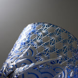 Yamada Glass - Crystal Glass Rock Glass - 漣 - Sazanami - Blue
