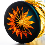 Yamada Glass - Crystal Glass Rock Glass - 漣 - Sazanami - Amber Blue