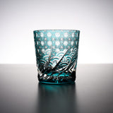 Yamada Glass - Crystal Glass Rock Glass - 漣 - Sazanami - Green