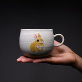 Yamano Usagi Handmade Rabbit Mug Cup - Latte / 山野うさぎ マグカップ