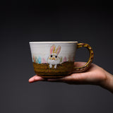 Yamano Usagi Handmade Rabbit Soup Mug - Vanilla / 山野うさぎ
