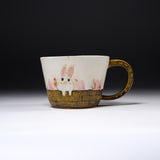 Yamano Usagi Handmade Rabbit Soup Mug - Pinky / 山野うさぎ