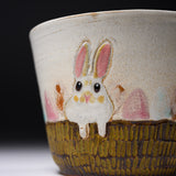 Yamano Usagi Handmade Rabbit Soup Mug - Pinky / 山野うさぎ