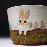 Yamano Usagi Handmade Rabbit Soup Mug - Vanilla / 山野うさぎ