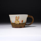 Yamano Usagi Handmade Rabbit Soup Mug - Mocha / 山野うさぎ