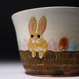 Yamano Usagi Handmade Rabbit Soup Mug - Mocha / 山野うさぎ