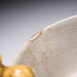 Yamano Usagi Handmade Rabbit White Cup and Saucer - Yellow Bunny / 山野うさぎ カップソーサー