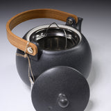 Yui Wooden Handle Teapot 330ml - Blue Grey