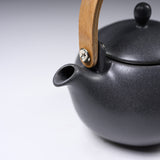Yui  - 結- Wooden Handle Teapot 600ml - Blue Grey