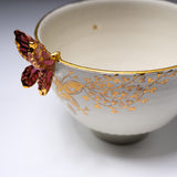 Butterfly Handmade Matcha Bowl - Option #3 / 蝶々碗 小野穣