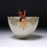 Butterfly Handmade Matcha Bowl - Option #3 / 蝶々碗 小野穣