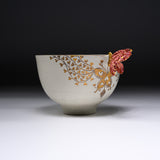 Butterfly Handmade Matcha Bowl - Option #1 / 蝶々碗 小野穣