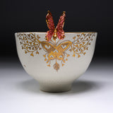 Butterfly Handmade Matcha Bowl - Option #5 / 蝶々碗 小野穣