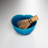 INOME Heart Hand made Matcha Bowl - Cerulean Heart