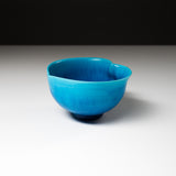 INOME Heart Hand made Matcha Bowl - Cerulean Heart