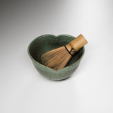 INOME Heart Hand made Matcha Bowl - Serene Moss