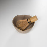 INOME Heart Hand made Matcha Bowl - Golden Sand