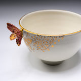 Butterfly Handmade Matcha Bowl - Option #9 / 蝶々碗 小野穣