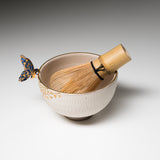 Butterfly Hand made Matcha Bowl - Harmony Wings