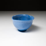 INOME Heart Hand made Matcha Bowl - Azure Crackle