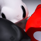 Seto ware Lucky Ornament - Beckoning Cat - Large White / 縁起玩具