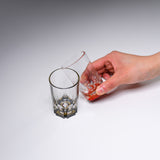 AMANO Lacquer Mother-of-Pearl Shot Glass - Red Sakura 90 ml / 天野漆器 螺鈿ガラス