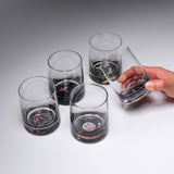 AMANO Lacquer Mother-of-Pearl Glass - Red Fuji 215 ml / 天野漆器 螺鈿ガラス