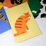 Kyoto Karasuma Roku-Hichido Handmade Post Card / 猫の切り絵 ポストカード