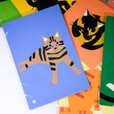 Kyoto Karasuma Roku-Hichido Handmade Post Card / 猫の切り絵 ポストカード