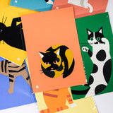 Kyoto Karasuma Roku-Hichido Handmade Post Card / 猫の切り絵 ポストカード